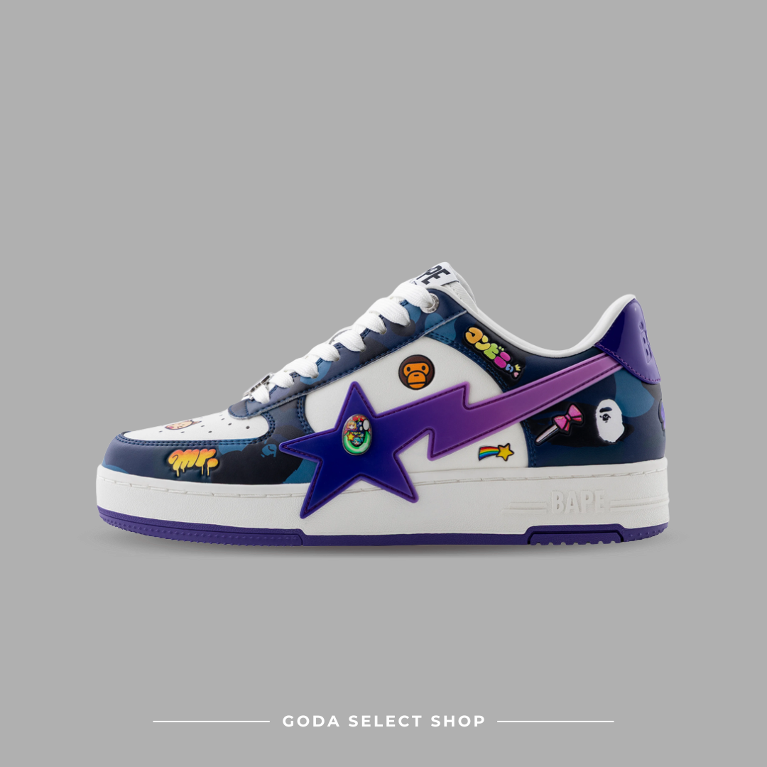 BAPE X Mr. BAPESTA SNEAKER 紫色款
