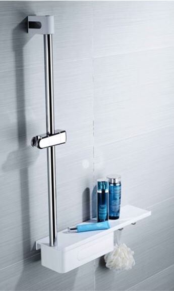 B1D-136多功能置物籃+淋浴滑桿