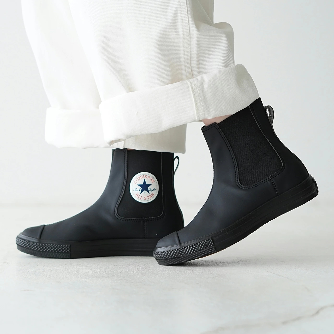 Converse AS Light WR SL Sidegore HI 日本限定 黑色 輕量 防水 男女 雨靴 31312270