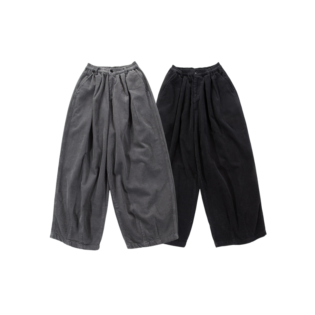 OurPick Corduroy Baggy Pants 燈芯絨落地寬褲 2色
