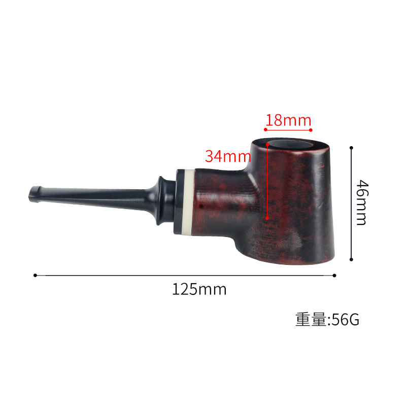 【煙斗俠】巴西花梨木、空腔大氣室、實木煙斗