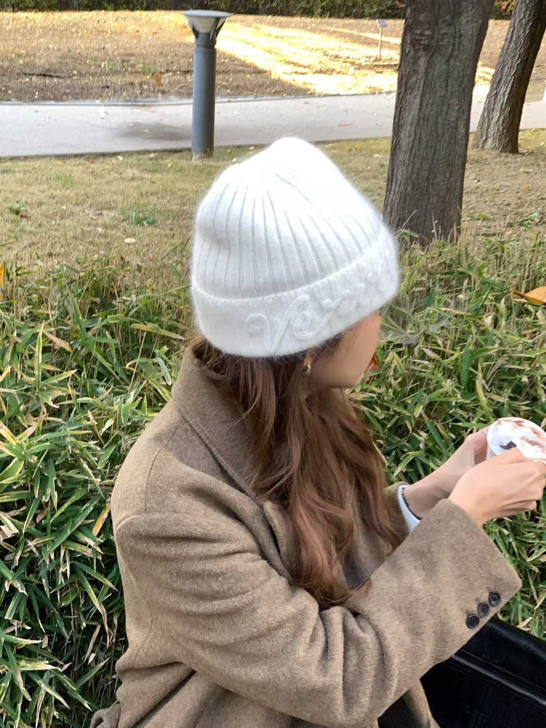 兔毛混紡毛線帽