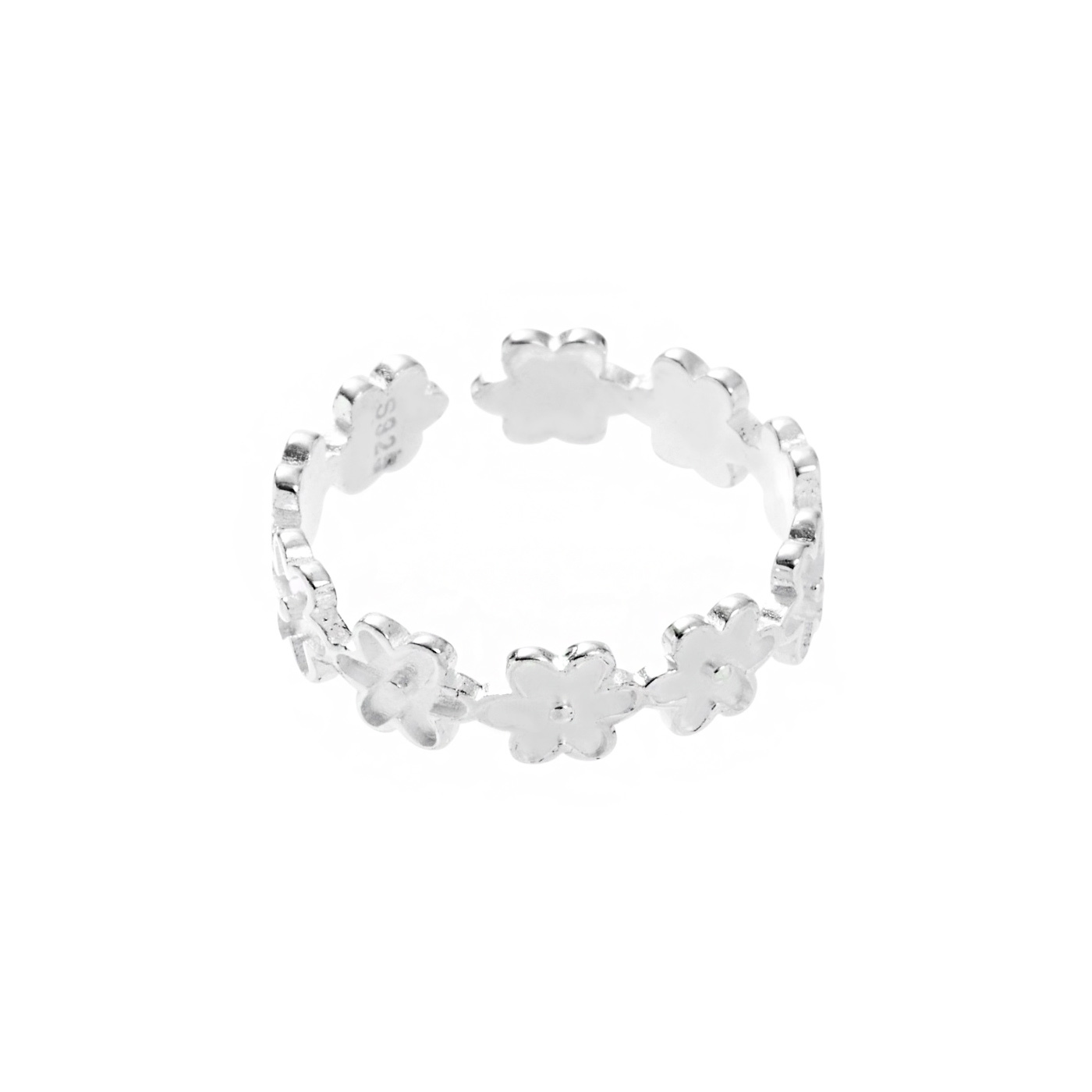 平價飾品,純銀,花,戒指