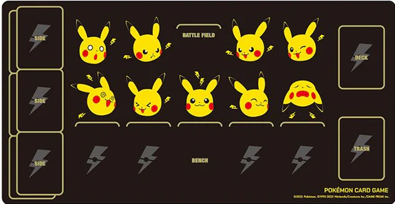 POKEMON 橡膠對戰桌墊「皮卡丘與打雷」