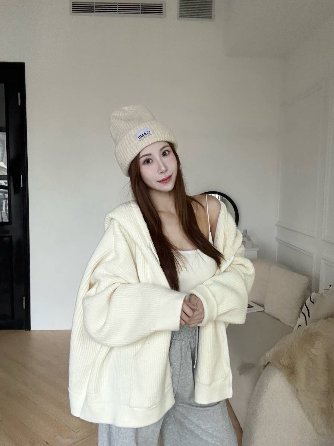 🇹🇼質感厚磅保暖連帽針織外套