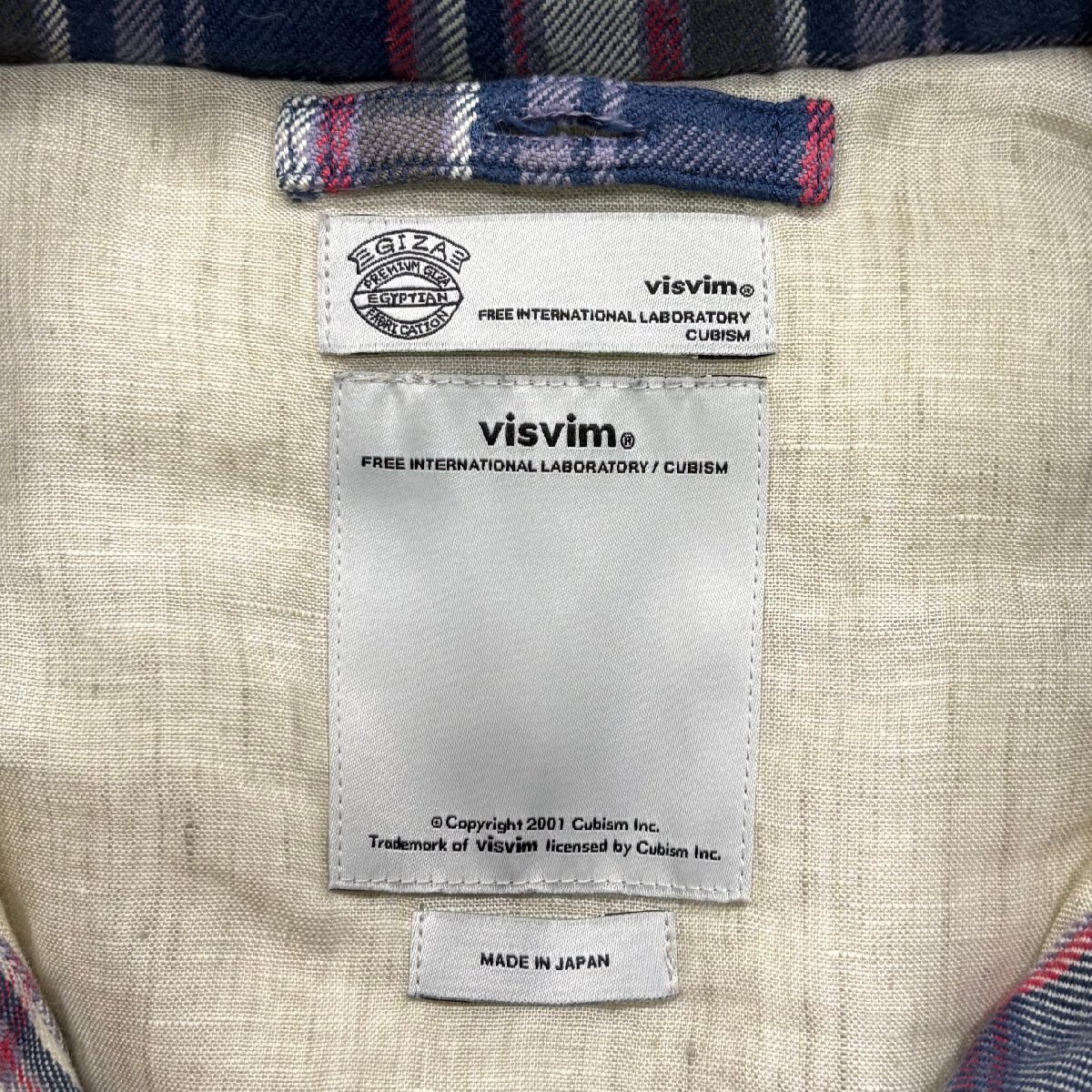 VISVIM INSULATOR VEST CHECK (( USED A )) 中古美品 - NAVY SIZE 3 PRE ORDER ITEM (預訂中)