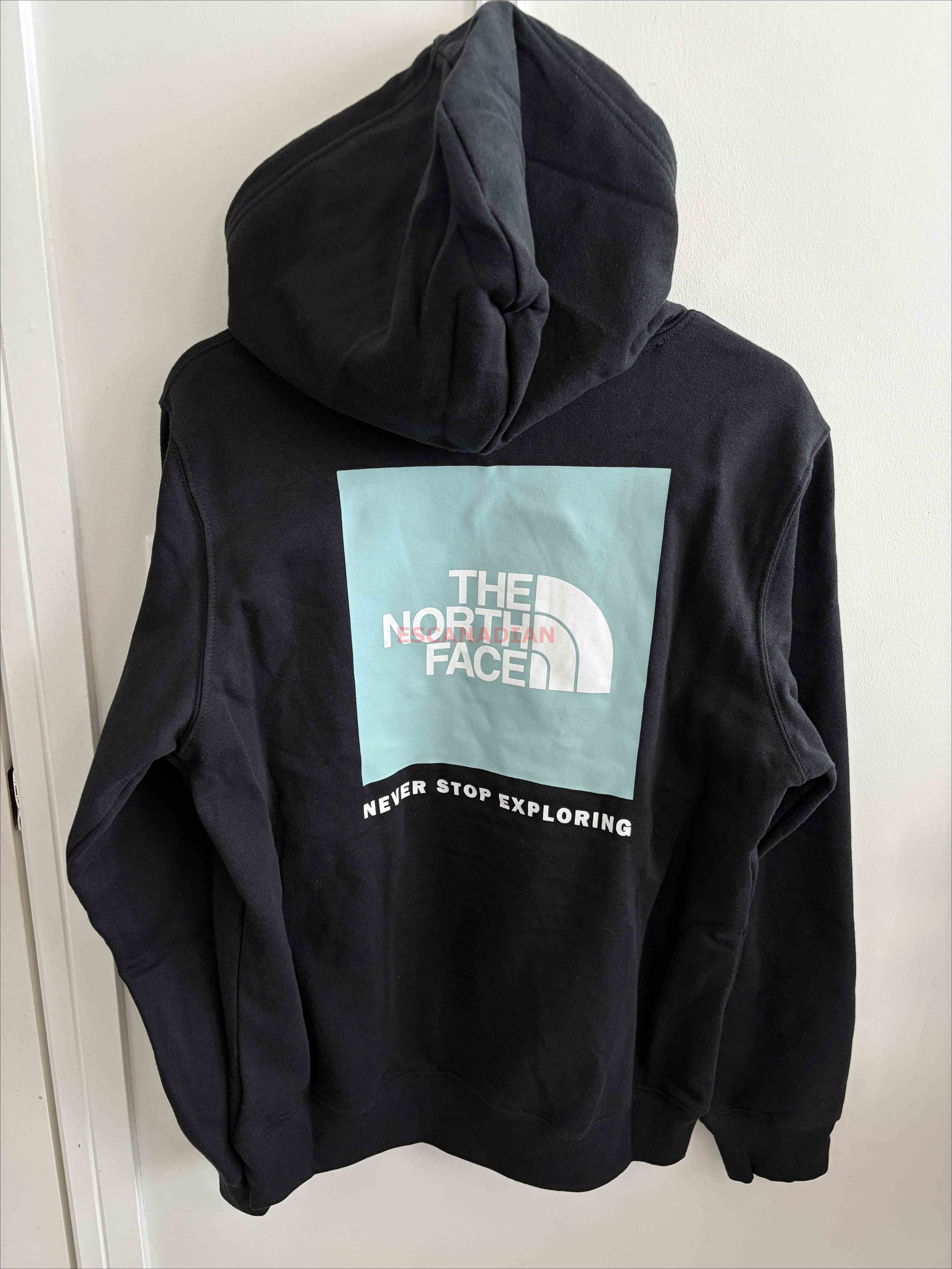THE NORTH FACE 男大人 BOX LOGO 正反 刷毛 帽TEE