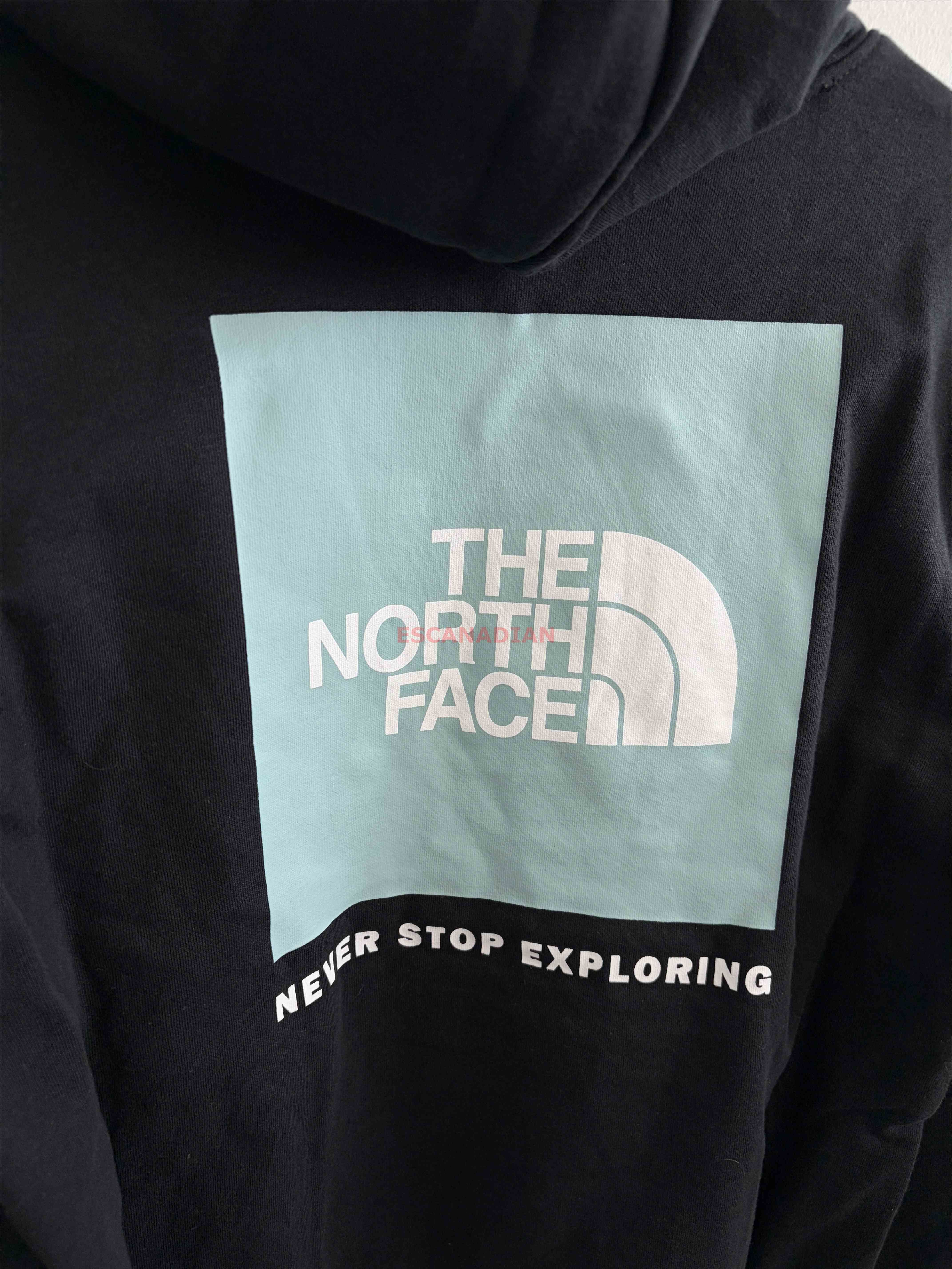THE NORTH FACE 男大人 BOX LOGO 正反 刷毛 帽TEE