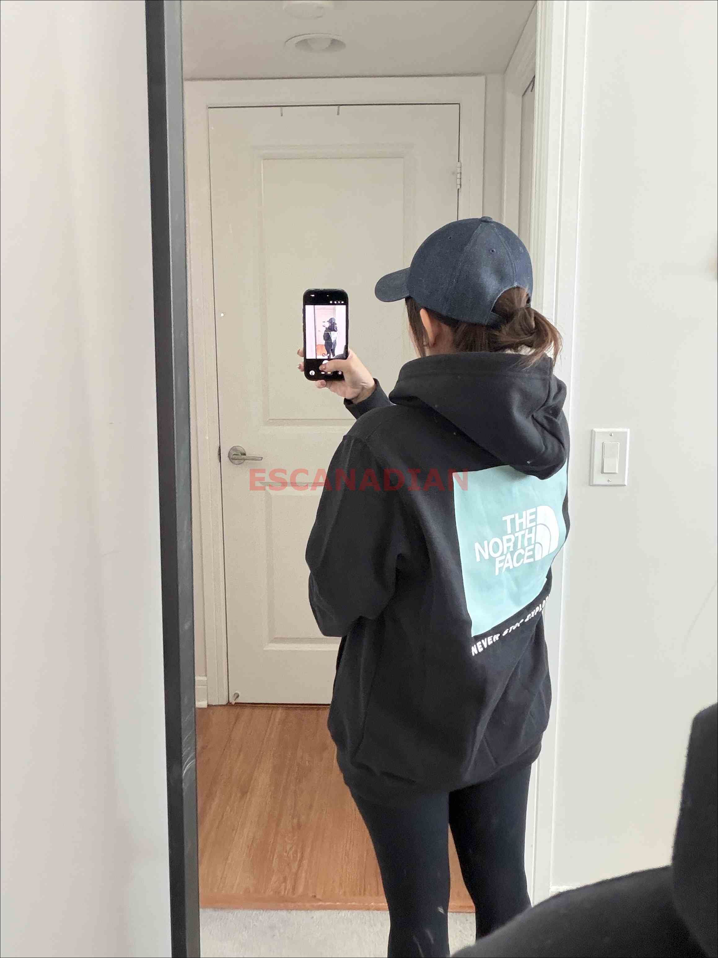 THE NORTH FACE 男大人 BOX LOGO 正反 刷毛 帽TEE