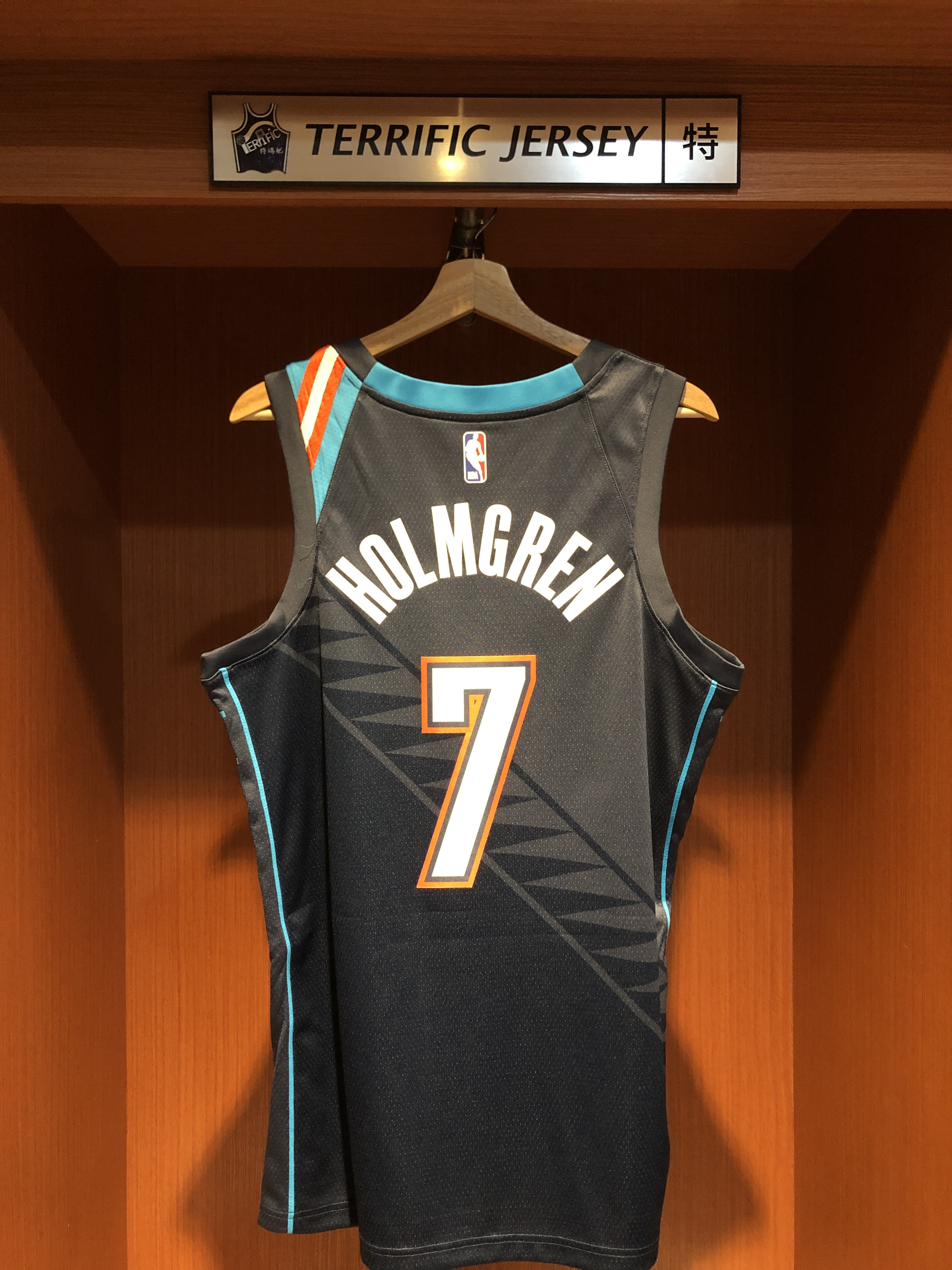 NBA球衣 Chet Holmgren 奧克拉荷馬雷霆城市 25-26 City Nike Swingman 球迷版 熱轉印 全新