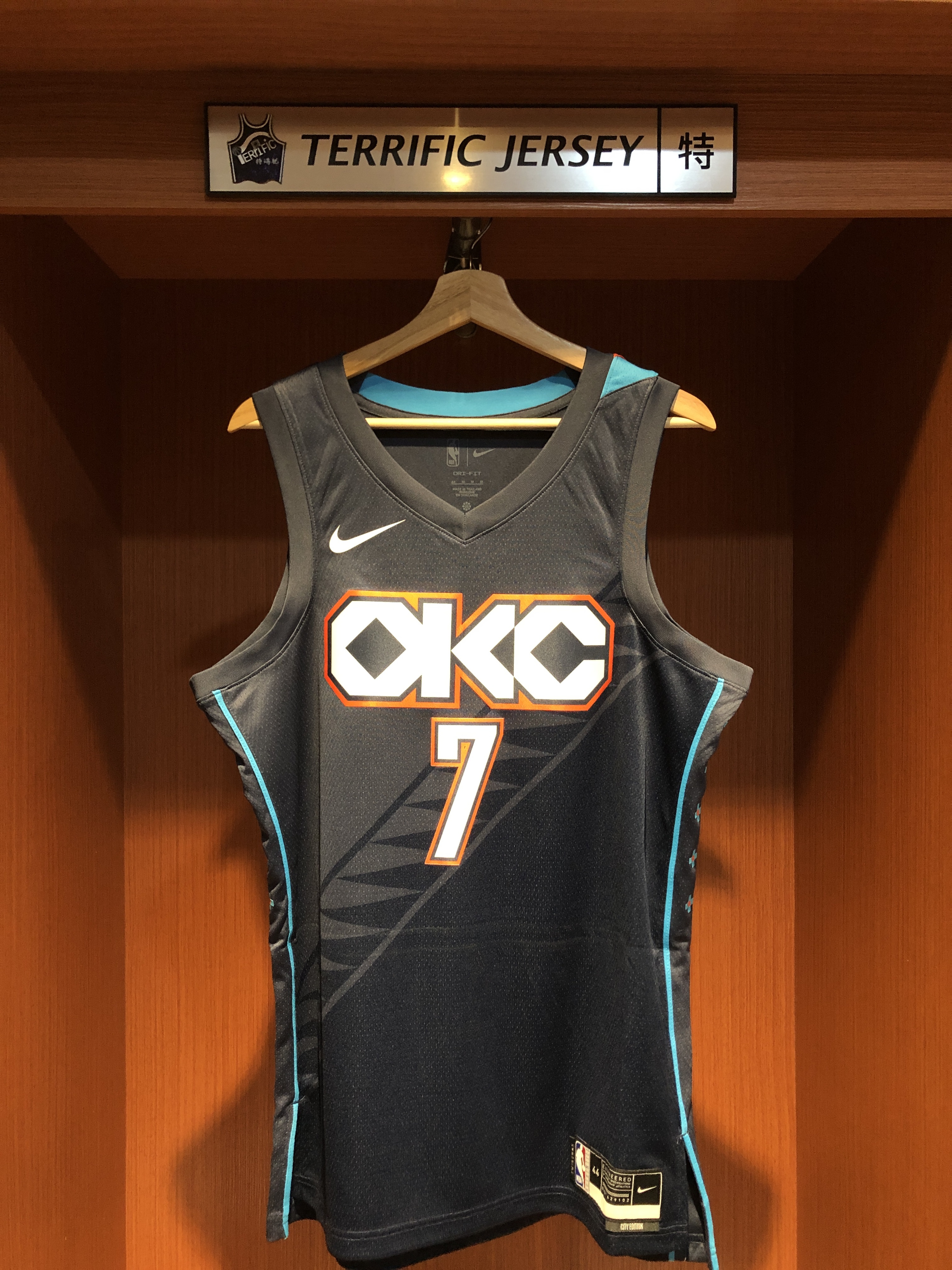 NBA球衣 Chet Holmgren 奧克拉荷馬雷霆城市 25-26 City Nike Swingman 球迷版 熱轉印 全新