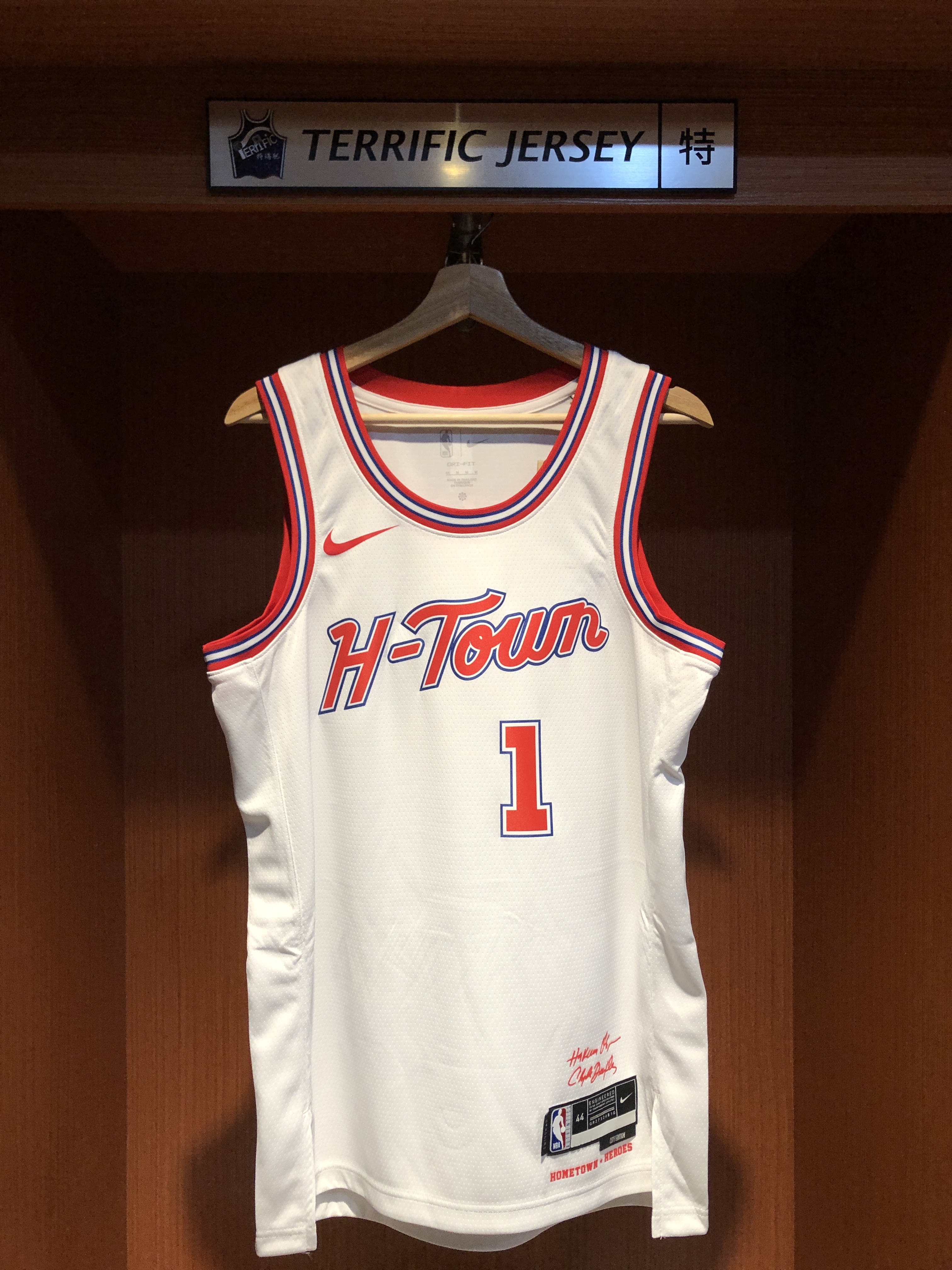 NBA球衣 Amen Thompson 休士頓火箭城市 25-26 City Nike Swingman 球迷版 熱轉印 全新