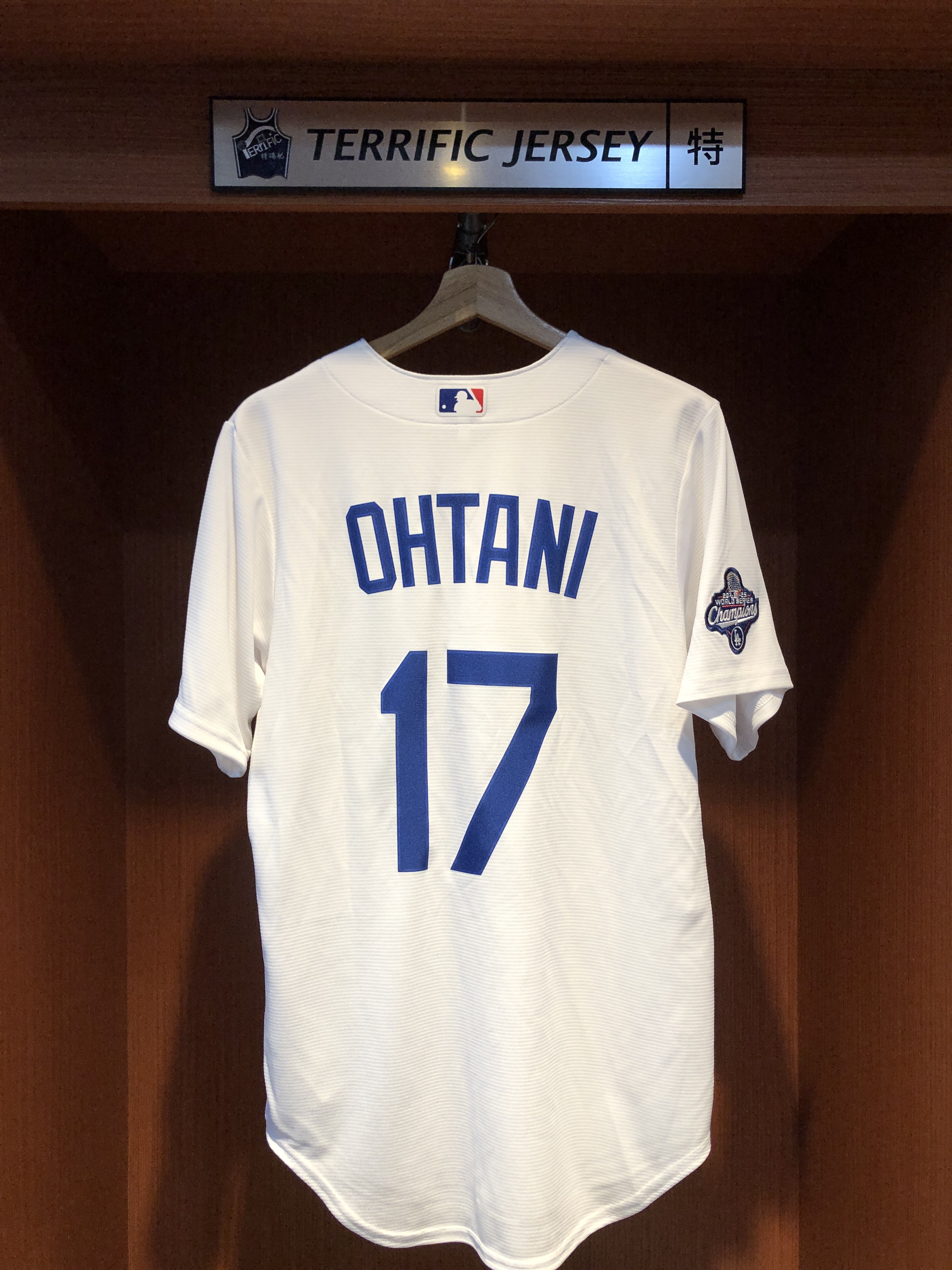 MLB球衣 Shohei Ohtani 洛杉磯道奇白 冠軍臂章 冠軍 24-25 Nike Replica Player Name Jersey 球迷版 熱轉印 全新