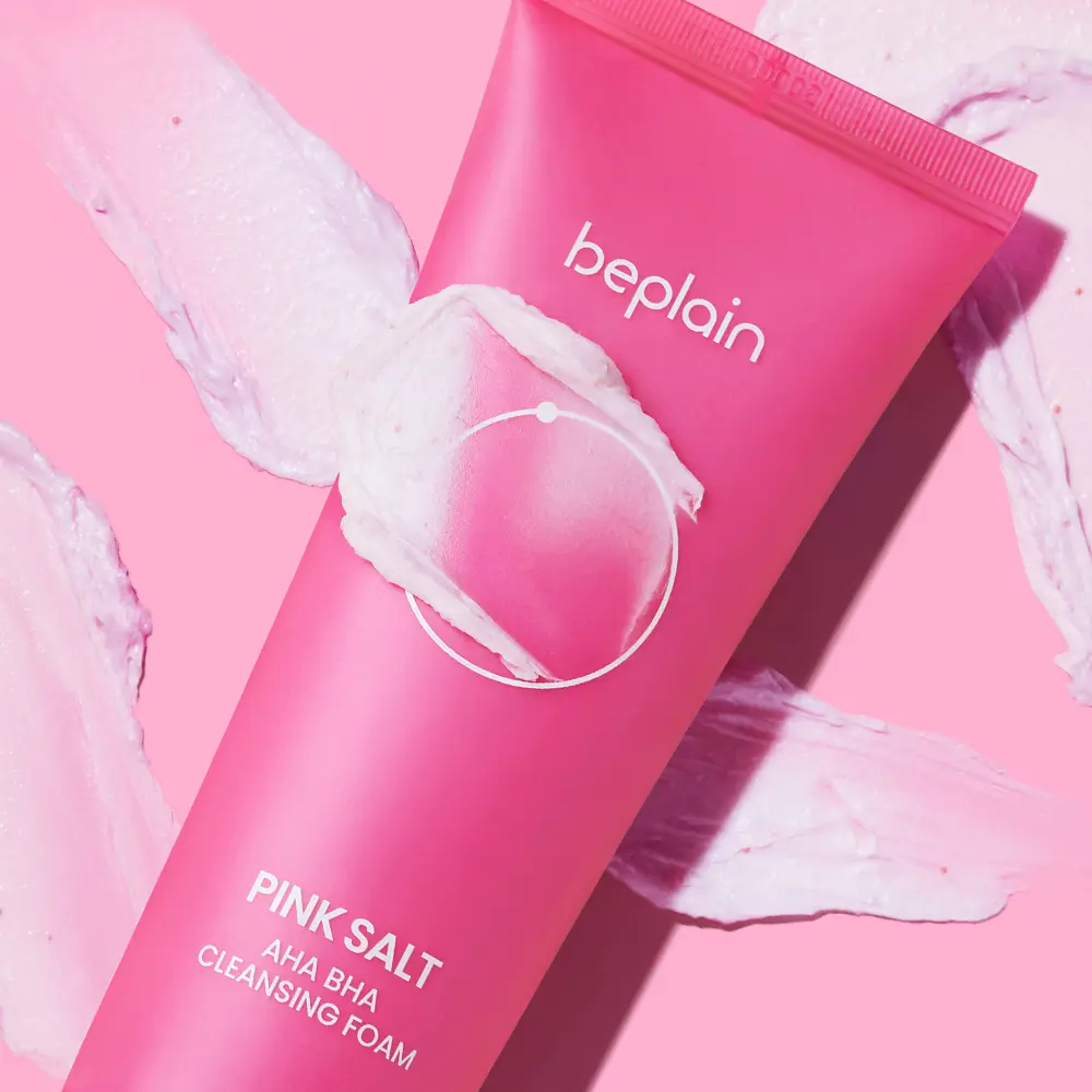 beplain 粉紅海鹽複合酸淨化潔面泡沫 120ml