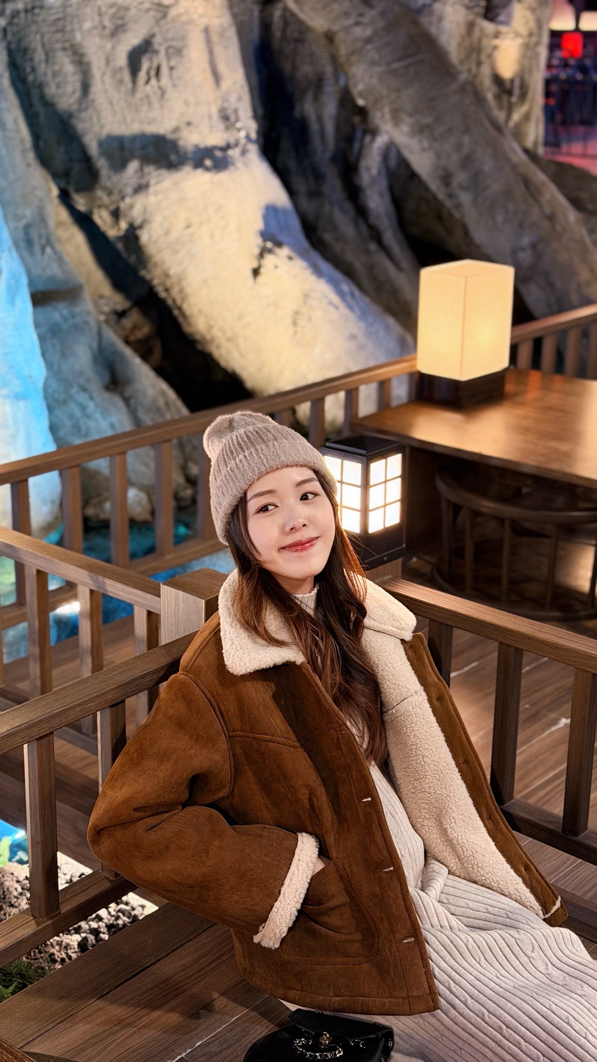 KR387 冬日猄皮羔羊毛大衣-2色