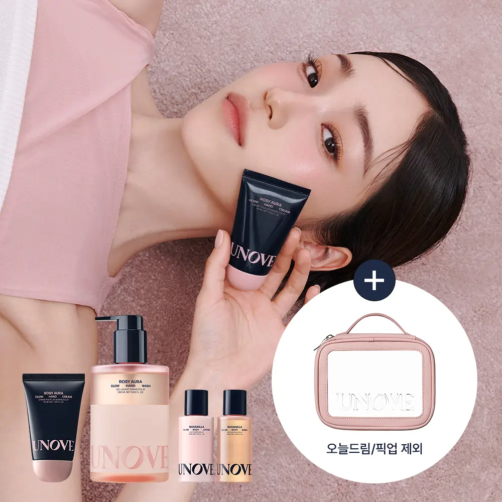 UNOVE 柔光洗手液護手霜禮盒 (羅莎奧拉香)