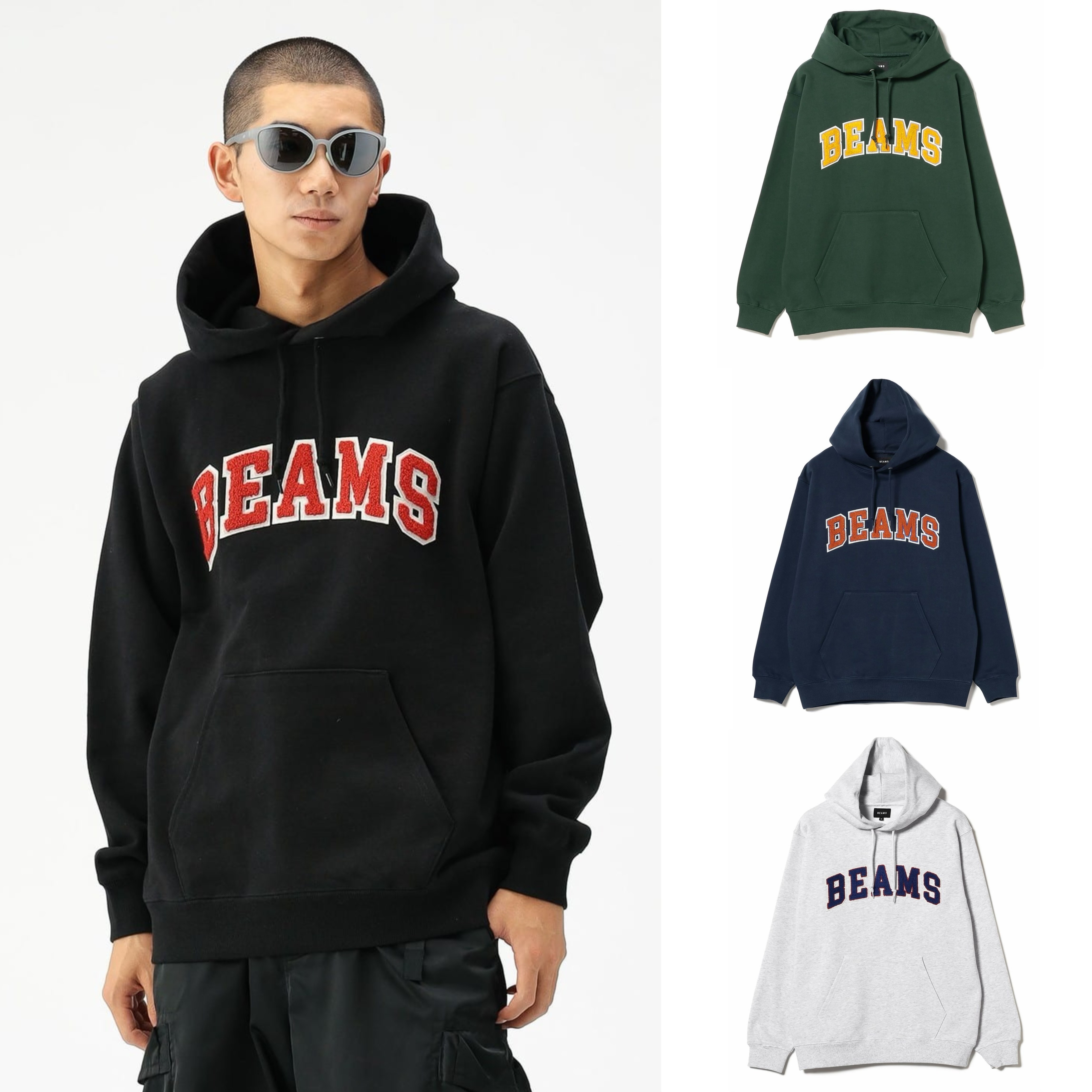 先行特價預購┃日本 BEAMS LOGO 帽T