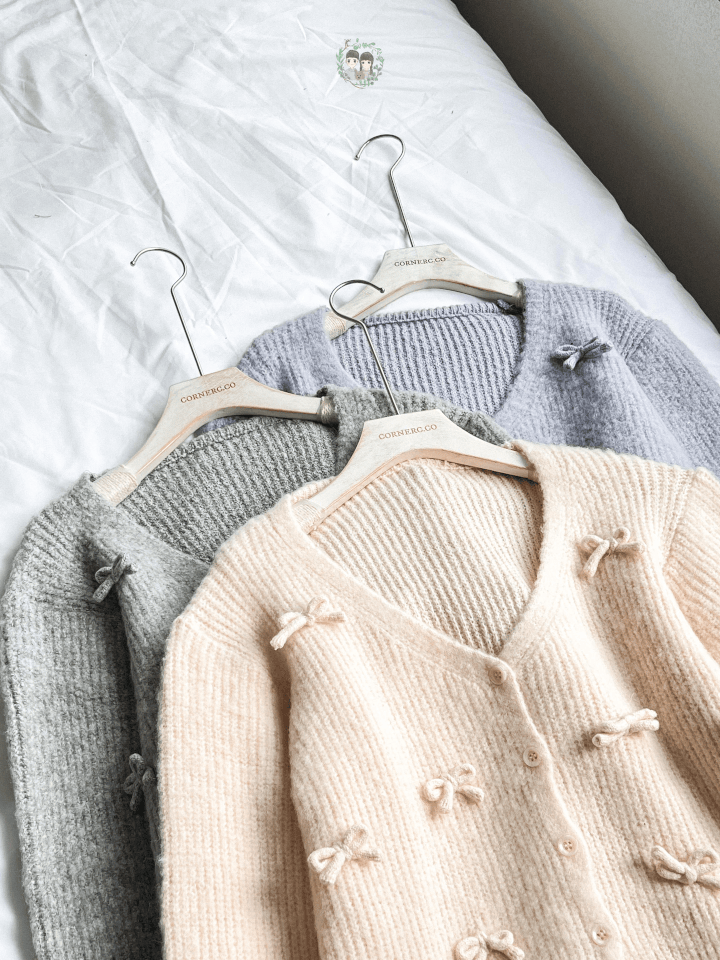 The Cutest Ribbon Knit Outer〈🇰🇷DAY 2〉