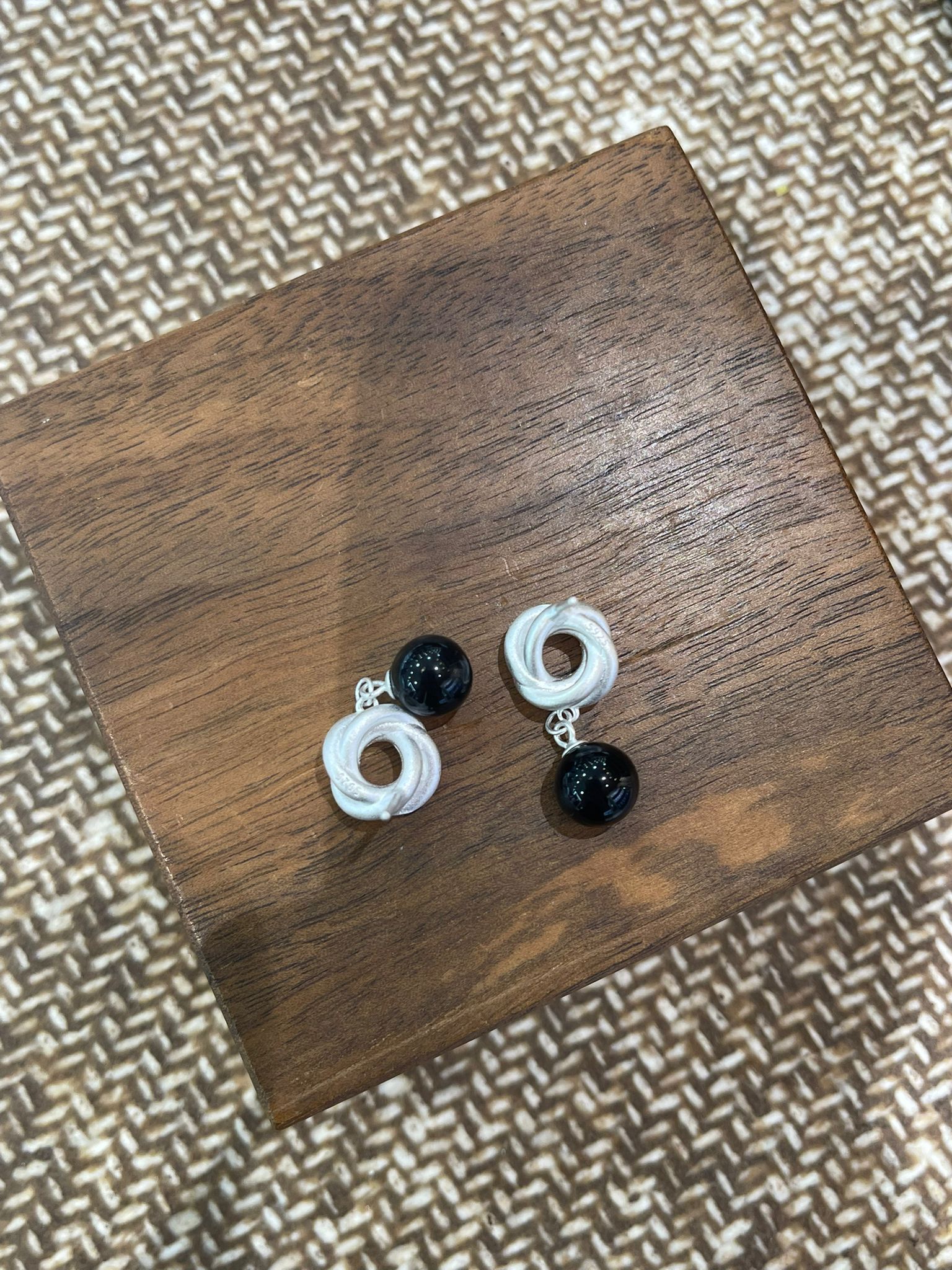 SL1236/磨砂波仔耳環