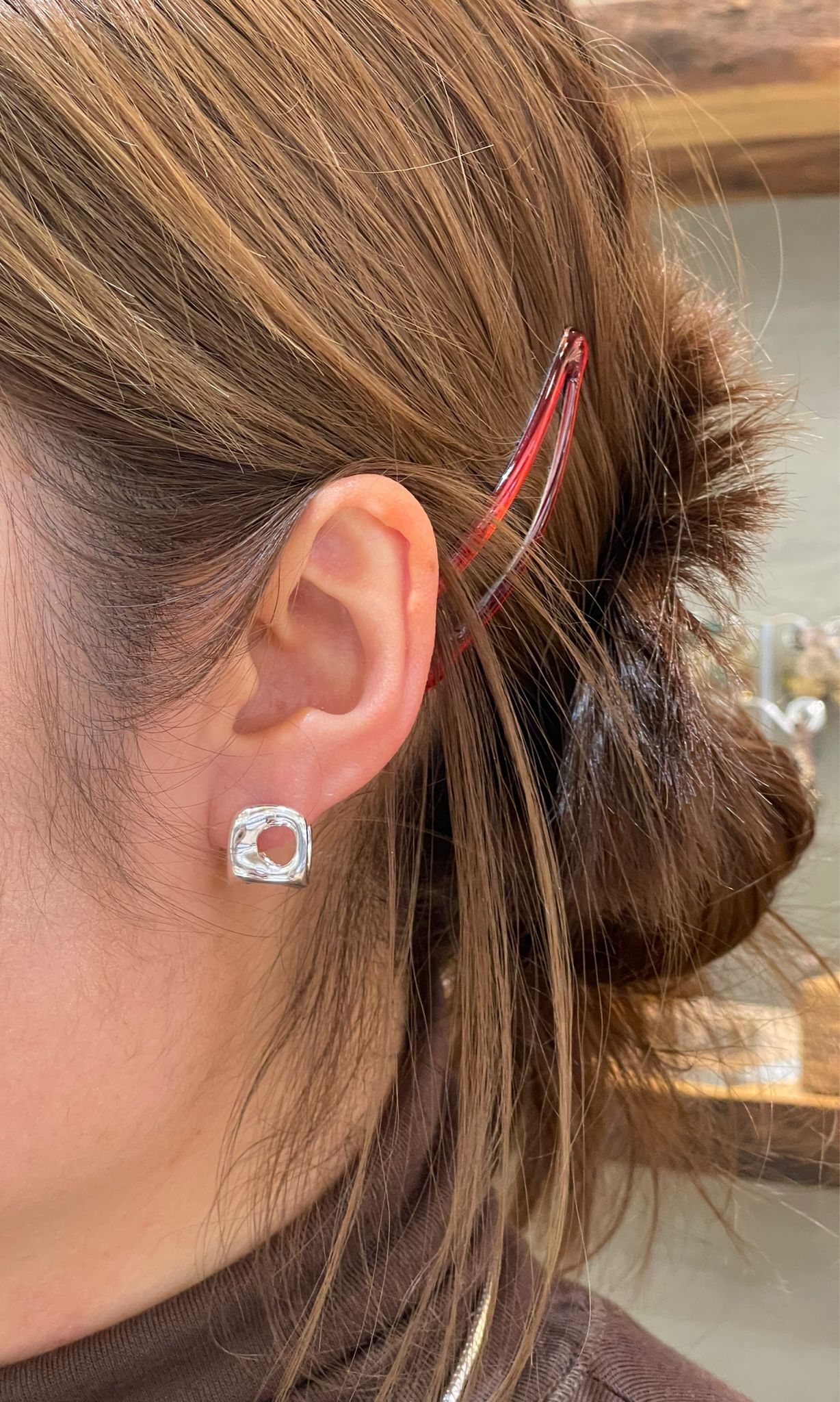 SL1232/立體方形耳環