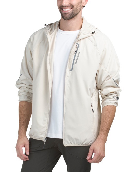 【預購】Q120418 NEW BALANCE 男款無襯裡彈性防撕裂跑步夾克