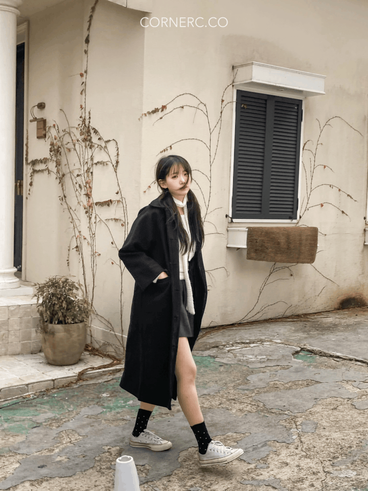 韓妹人手一件！高質長版鈕扣大褸〈🇰🇷DAY 3〉