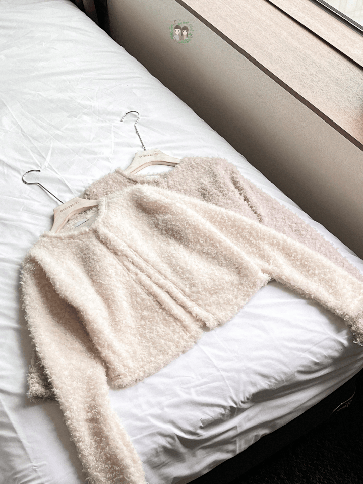 綿羊卷卷毛扣鈕外套〈🇰🇷DAY 2〉