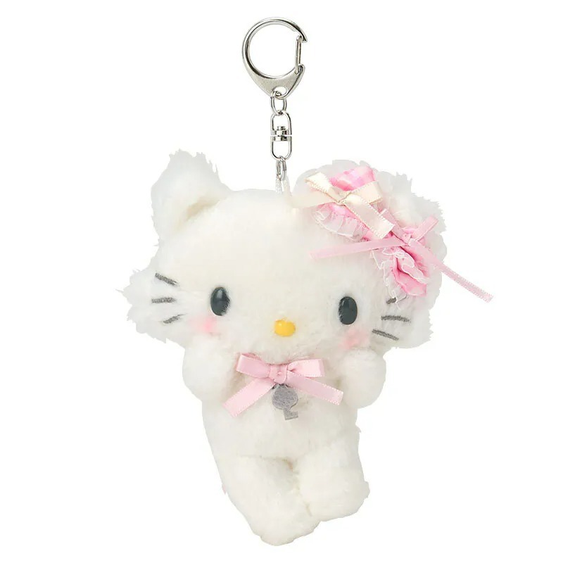日本 Sanrio Charmmy Kitty 粉紅格仔系列 - 公仔匙扣