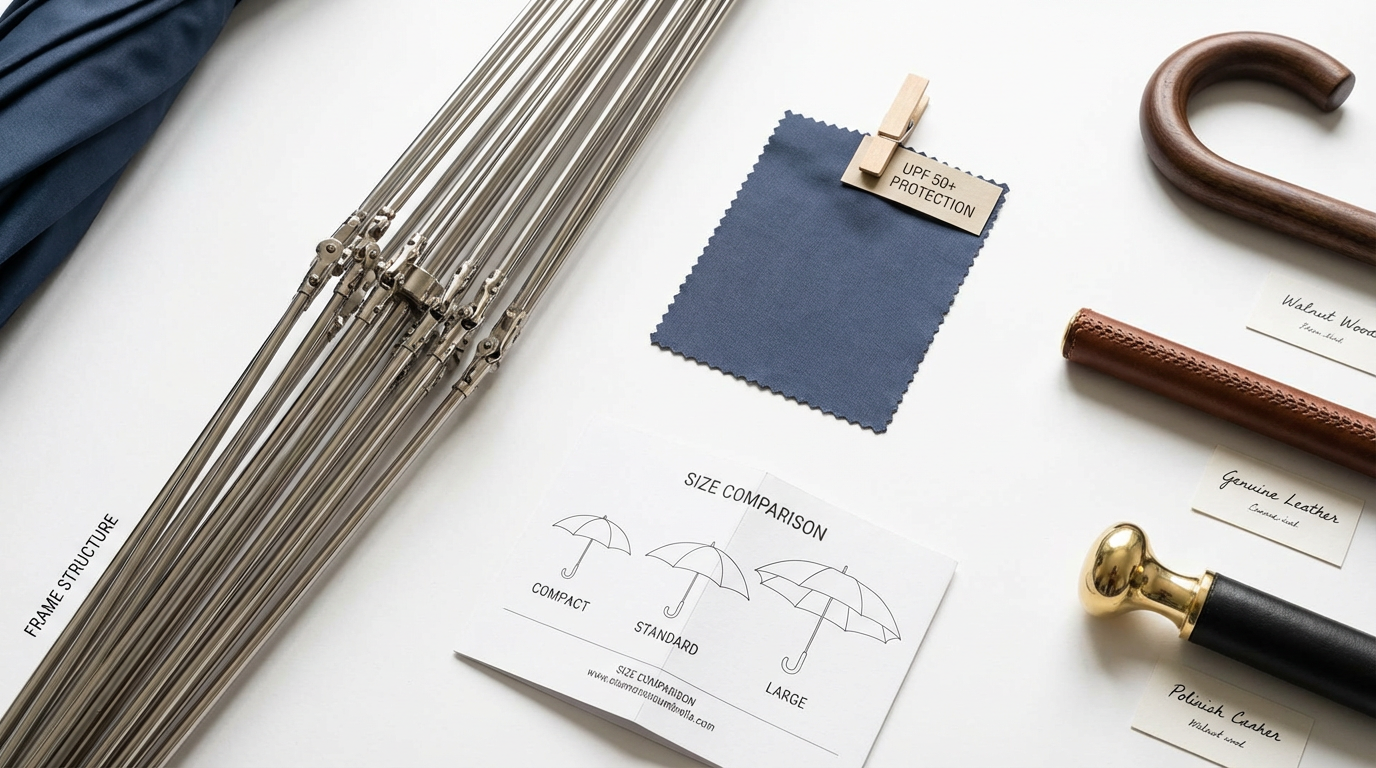 雨傘挑選指南要素展示