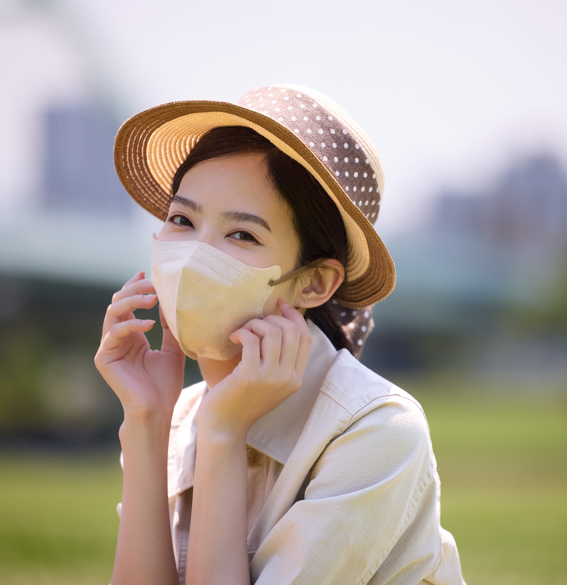 SENSE 美日｜日系肌感美型醫療口罩- 燕麥奶(10入/袋)