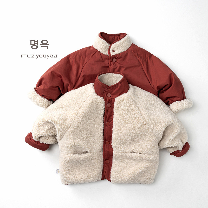 雙面穿韓系保暖加絨外套