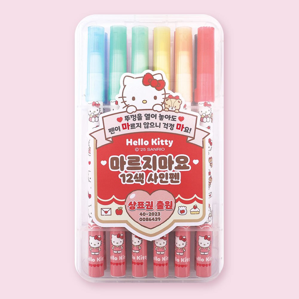 Hello Kitty 12色 顏色筆 Marker筆
