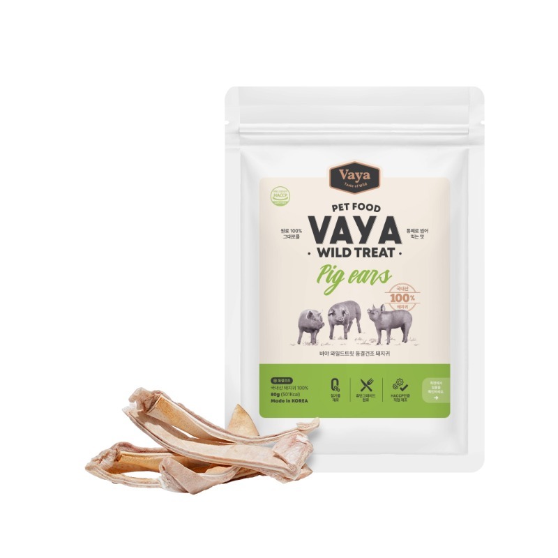 VAYA 凍乾野生韓國豬耳朵 80g