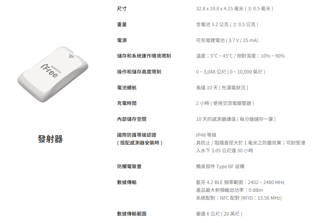 瑞特安活連續葡萄糖監測系統,發射器