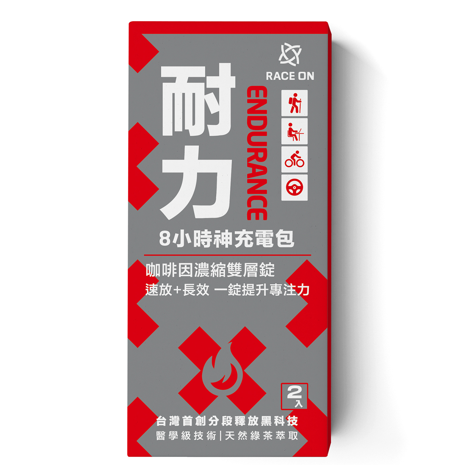 Race On 銳速神充電隨手包 ( 雙速咖啡因雙層錠 )