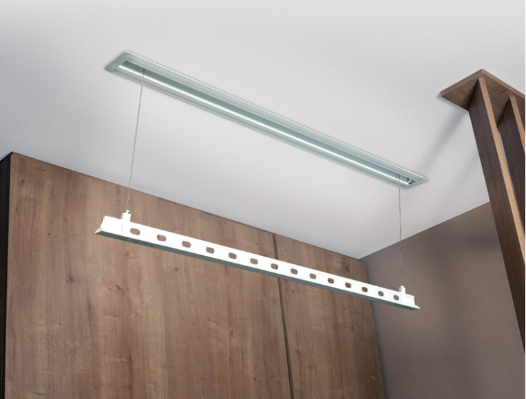 自動升降衣架, 自動晾衫架, 德國寶 ADR-419, 香港室內晾衣架, 隱藏式晾衣杆, 小空間晾衫架, 天花晾衣架