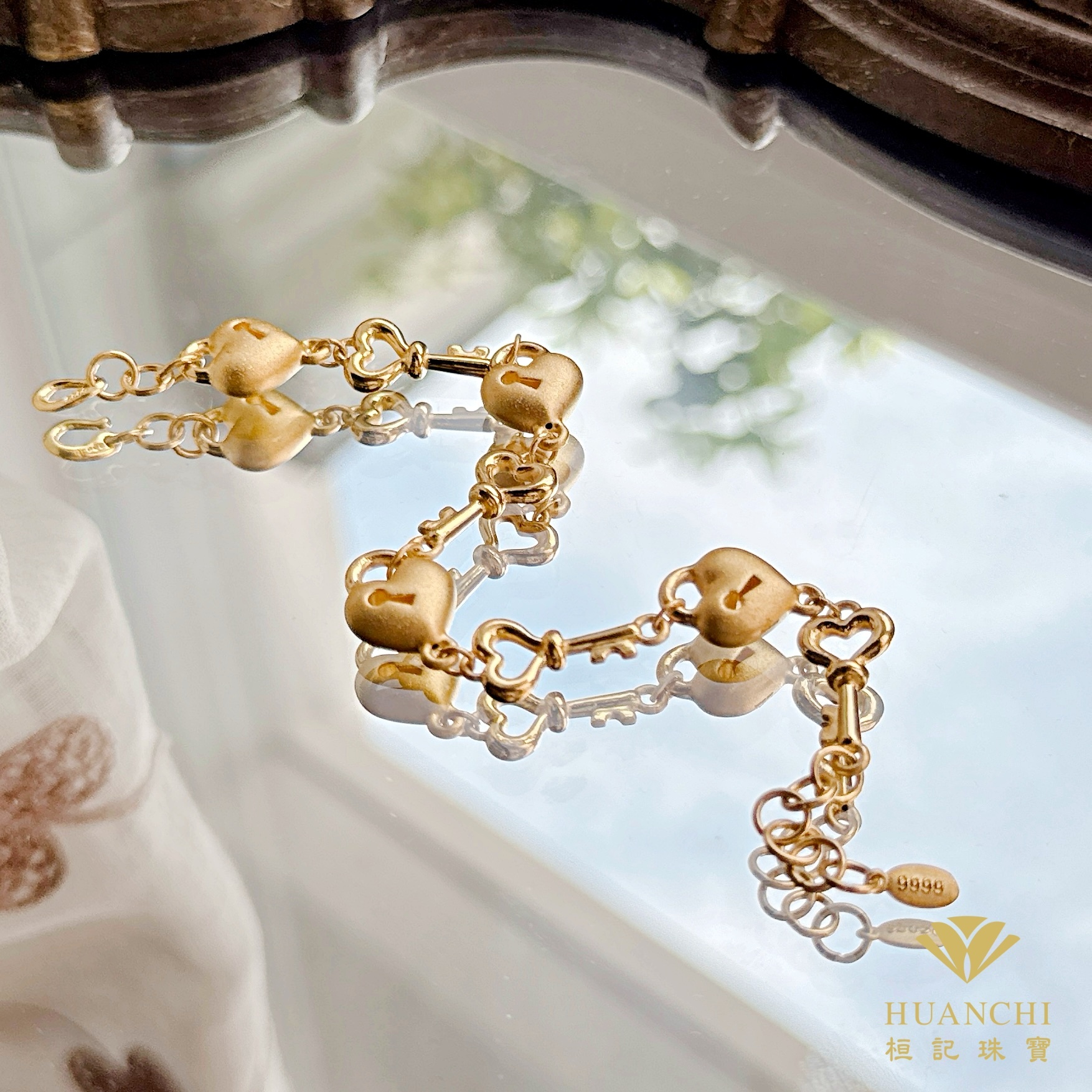 甜蜜牽絆 黃金手鍊