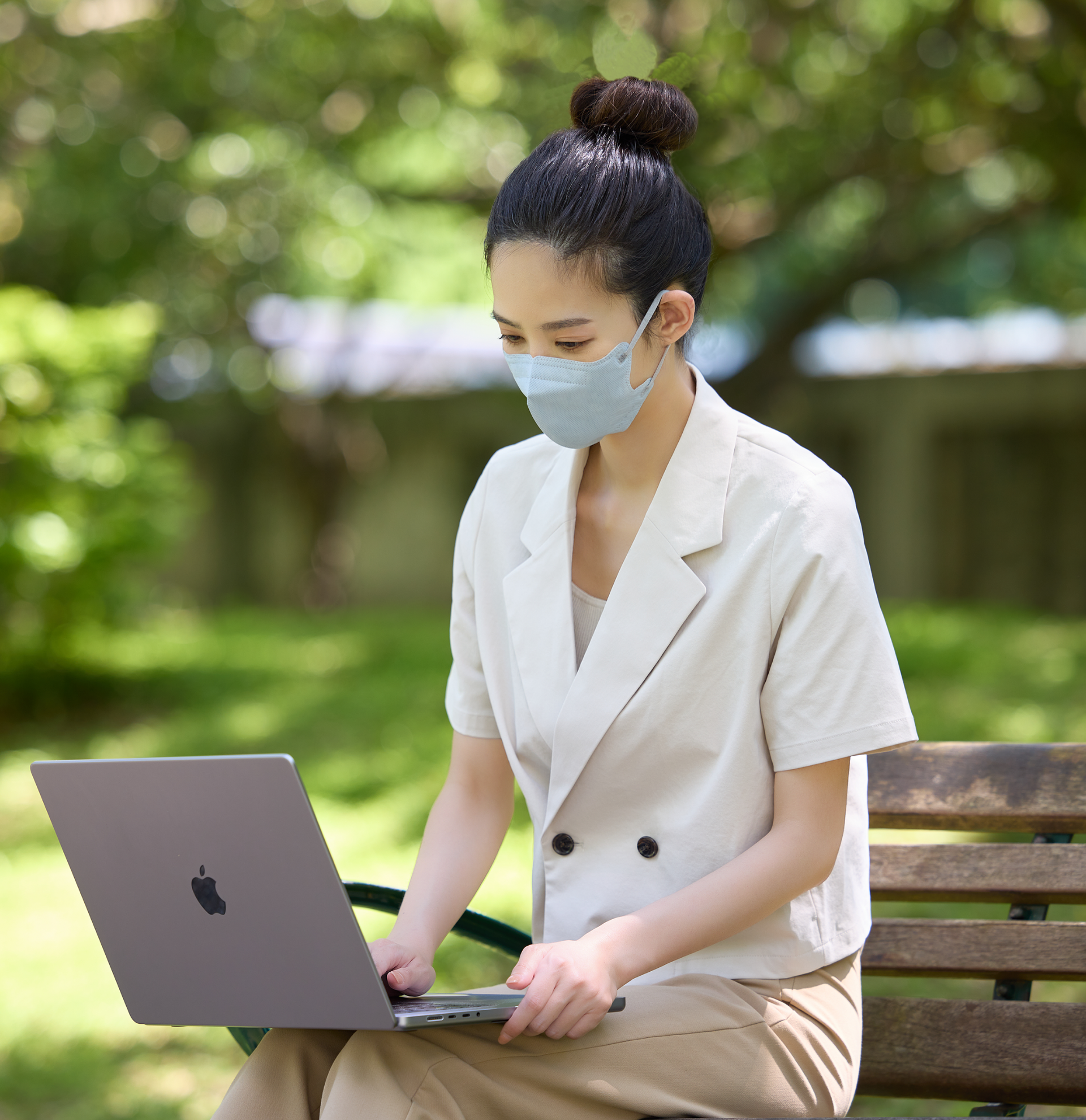 SENSE 美日｜日系肌感美型醫療口罩- 初雪灰(10入/袋)