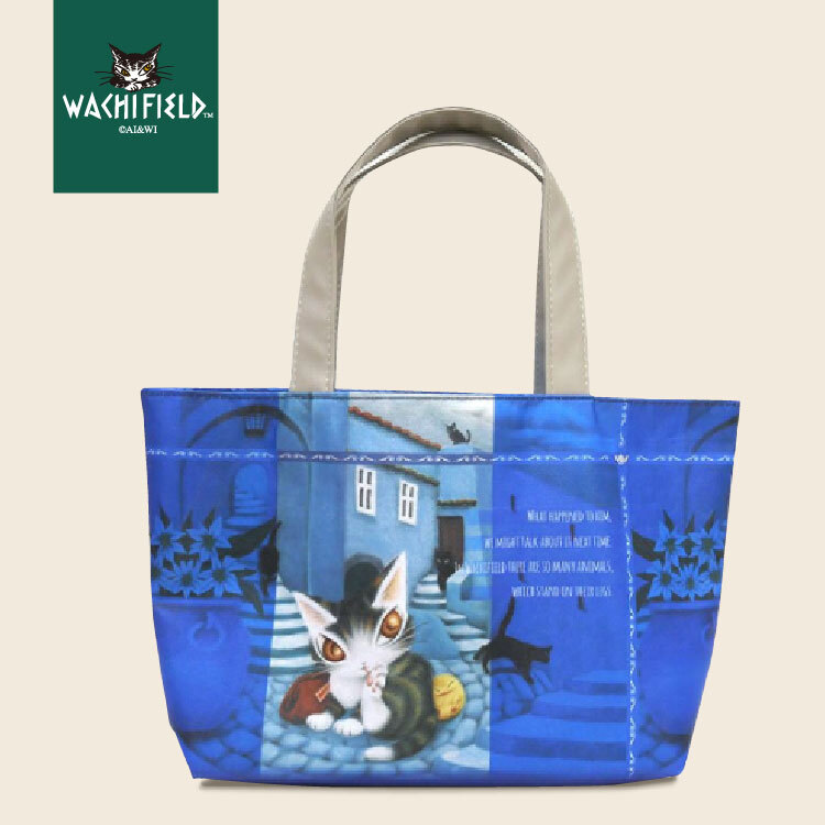 【Wachifiled™ 達洋貓 首次登場】周邊商品｜抗菌兩用保冷袋-藍色街道