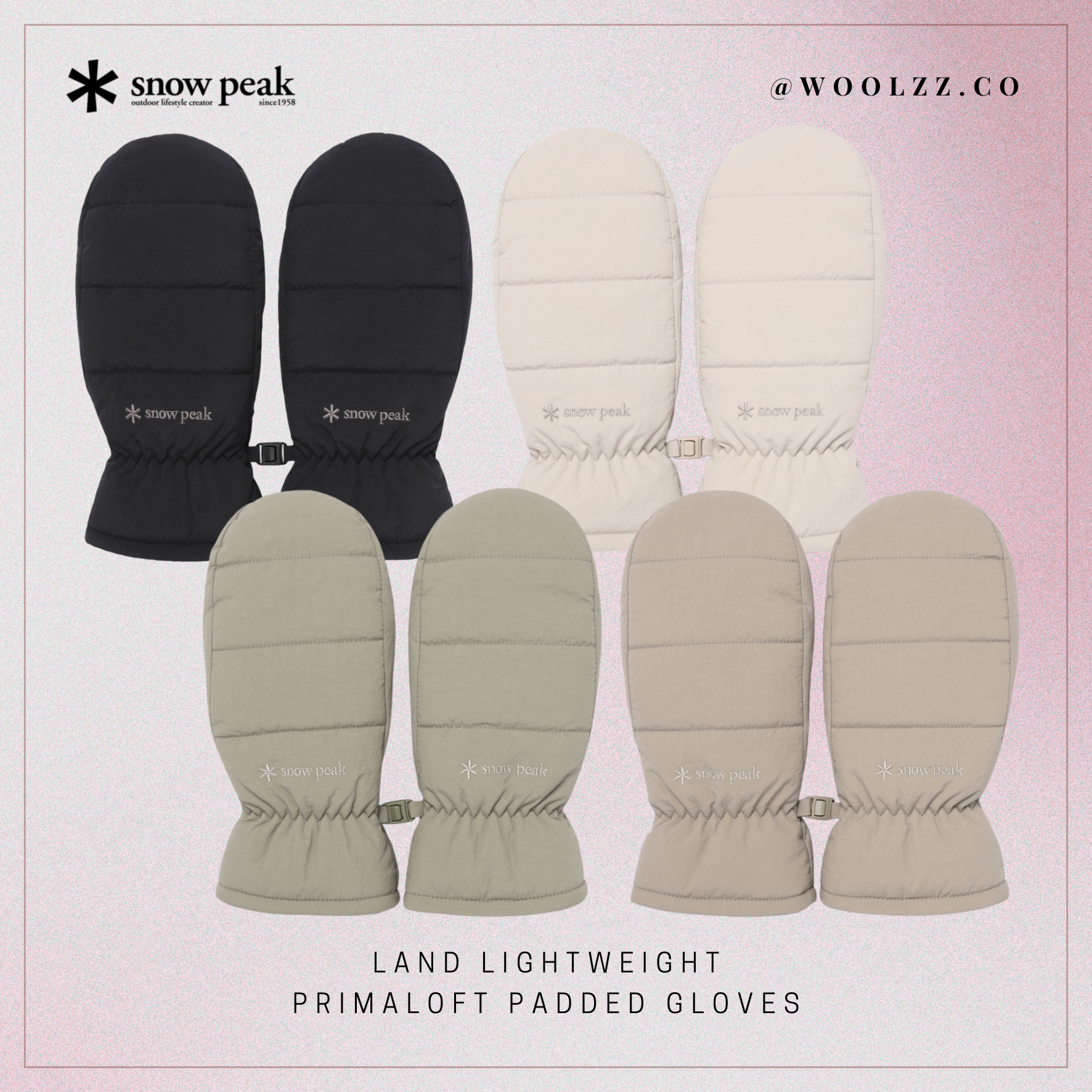 Snow Peak Land 輕量 PrimaLoft 保暖手套 S25WUT-GL63