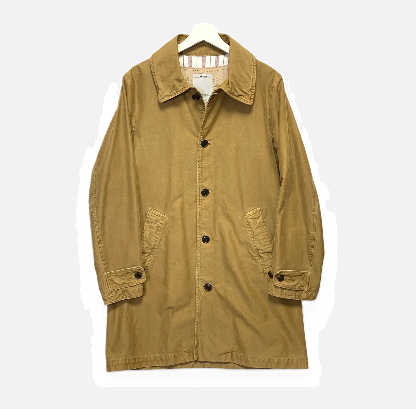 VISVIM HERGE COAT DMGD CHINO (( USED A )) 中古美品 - BEIGE SIZE 1 PRE ORDER ITEM (預訂中)
