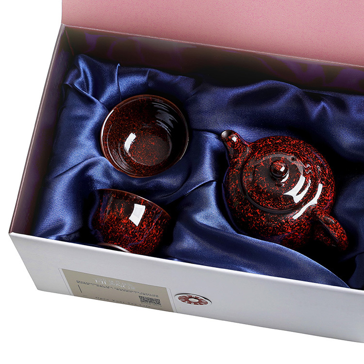 繁星天目(壺+2杯)3入禮盒