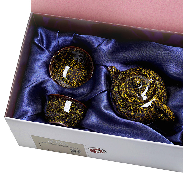 繁星天目(壺+2杯)3入禮盒