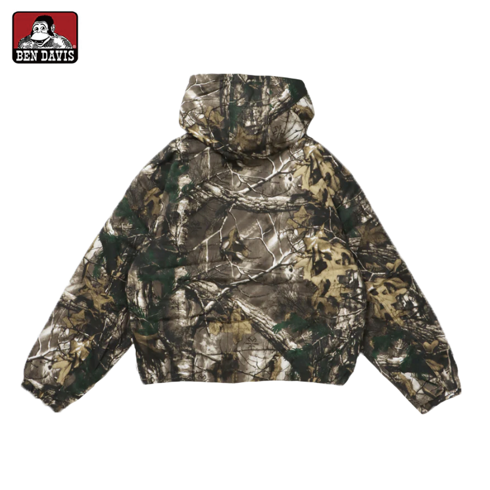 【 BEN DAVIS | 迷彩派克連帽外套 - 樹枝圖紋 】