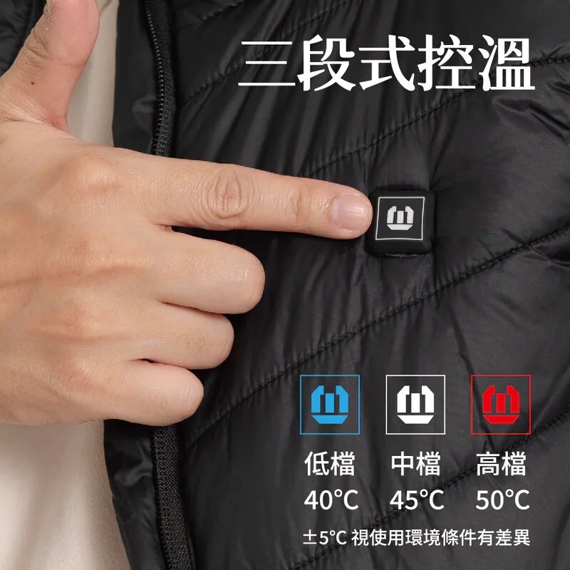 【影】插電就熱！超狂背心！CB石墨烯肌暖溫控保暖背心7AV001