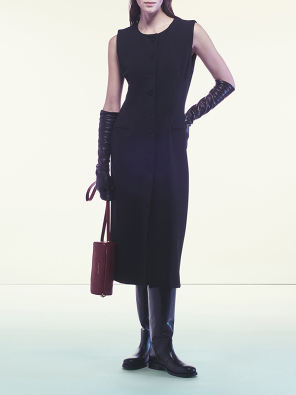 LIVIANA CONTI 排釦背心長洋裝