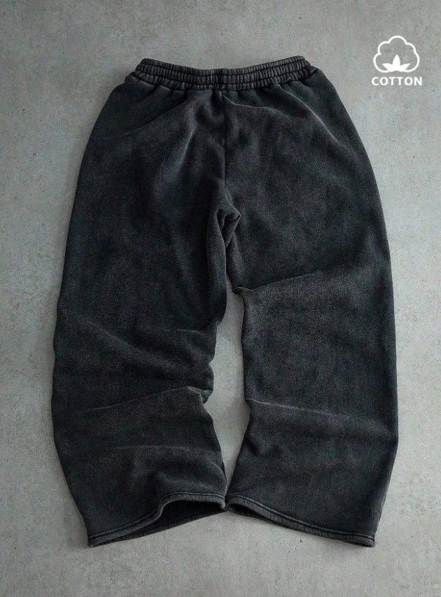 KADMAX大尺碼-街頭大碼男士水洗厚磅質感街頭褲款〈KSMS2683〉