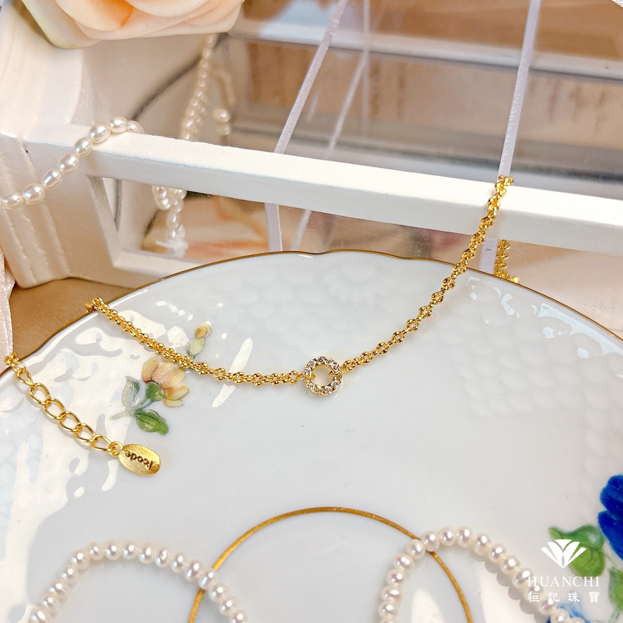 緣份 桂花鍊 黃金手鍊