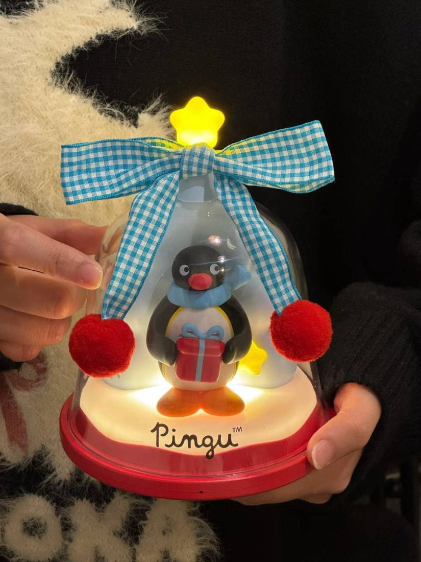 【 預購 】MarTUBE x Pingu 官方聯名 許願鈴小夜燈 豪華禮盒組