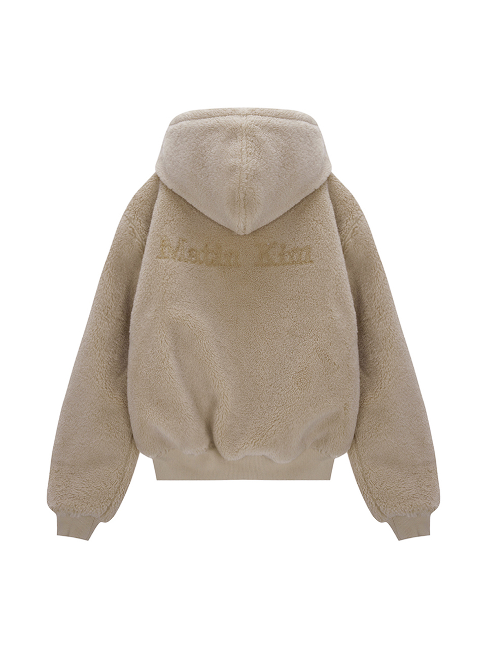 搖粒絨連帽外套男款 米色